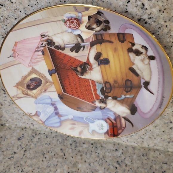 Vintage kittens plate - Picture 3 of 5